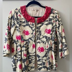 Nanette Lepore 3/4 sleeve lined blazer